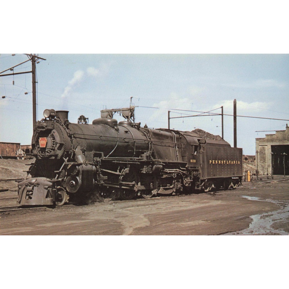 PRR Pennsylvania Railroad K4s 4-6-2 #920 Steam Locomotive Card Vanishing Vistas